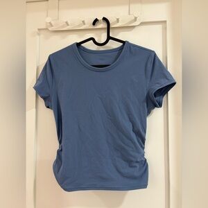 All It Takes Back-Twist Ribbed Short-Sleeve Shirt